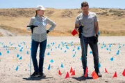 Catherine Willows (Marg Helgenberger) und Josh Folsom (Matt Laurie). Die Verwendung des sendungsbezogenen Materials ist nur mit dem Hinweis und Verlinkung auf RTL+ gestattet.