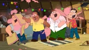 Der Dachboden wird zur "Männerhöhle": Peter, Joe, Cleveland und Quagmire.