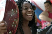 Andreina Cabrera ist die Haupttänzerin ihrer Candombe-Gruppe.