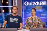 Die Kandidaten des Teams „Schauspiel“: Schauspieler Til Schweiger (l.) und Schauspielerin Jasmin Gerat (r.).