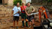 Kaiserslautern: Organisator Claus, Garten-Guru Ralf und Baggerfahrer Henrik