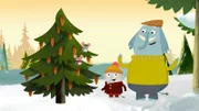 Die beiden Musifanten Opa Günter und Enkelkind Charlie begeben sich im tief verschneiten Wald auf die Suche nach dem perfekten Tannenbaum.