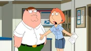 Als Lois (r.) einen Nebenjob im Postamt annimmt, findet sie eine Kiste mit nie zugestellten Briefen. Auch von Peter (l.) ist einer für eine Frau namens Gretchen Mercer darunter. Doch was hat dieser zu bedeuten?