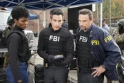 (v.l.n.r.) Special Agent Tiffany Wallace (Katherine Renee Kane); Special Agent Stuart Scola (John Boyd); Assistant Special Agent in Charge Jubal Valentine (Jeremy Sisto)