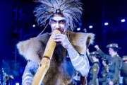 Cody Harris spielt mit seinem Digeridoo zum ersten Mal am «Basel Tattoo» und ist offiziell Angehöriger der Australian Army Band.