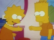Lisa und Bart beschließen, ein Drehbuch zu schreiben.