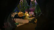 Timmy und Skid locken Bess zu einer Höhle, in der ein lebendes Fossil hausen soll.