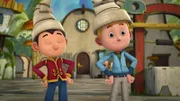 Tashi und Jack freuen sich auf ihren Dienst als Großkhane für einen Tag.