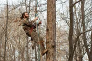 Willy checks his rope.