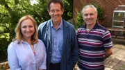 V.l.: Zoe, Monty Don, Glenn