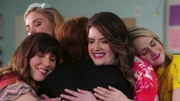 L-R: Cecilia Cannon (Caitlin Barlow), Caroline Watson (Kate Lambert), Deb Adler (Kathryn Renée Thomas), AJ Feldman (Cate Freedman), Mary Louise Bennigan (Katie O'Brien)
