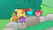 v.li.: Mondo, Greg, Lil Pal, Popcorn, Clover