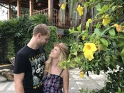 Marina und Tobias Koch auf der Hacienda "La Danesa" in der Nähe von Guayaquil/Ecuador.