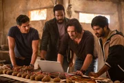 Pictured: (l-r) Nicholas Gonzalez as Levi, Chiké Okonkwo as Ty, Eoin Macken as Gavin, Rohan Mirchandaney as Scott