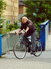 SR Fernsehen TATORT, "Alibi für Amelie". Kommissar Max Palu (Jochen Senf) in Action.