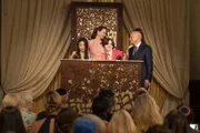 V.l.: Lily Goldenblatt (Cathy Ang), Charlotte York (Kristin Davis), Rock Goldenblatt (Alexa Swinton) und Harry Goldenblatt (Evan Handler)