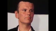 Michael Kühnen (verst. 1991) im Frühjahr 1990 in der Nähe von Görlitz, mehrfach vorbestrafter Anführer der deutschen Neonazi-Szene - Adolf Hitler war sein großes Vorbild.