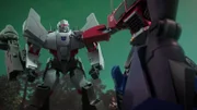 v.li.: Megatron, Optimus Prime