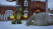 Franklin und Schnecke suchen überall nach einer neuen Idee.