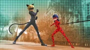 L-R: Cat Noir, Ladybug