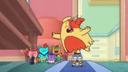 v.li.: Clover, Popcorn, Lil Pal, Mondo, Greg