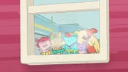 v.li.: Clover, Mondo, Popcorn, Lil Pal, Greg