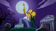 Gemeinsam sühnen Mr. Bruns (r.) und Homer (l.) nach Rache und schwören, dass sie einem mysteriösen Musikmogul den Gar ausmachen werden ...