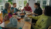 (v.l.n.r.) Hanna Stein (Vanessa Eckart); Felix Frisk (Hanno Jusek); Harry Stein (Till Demtrøder); Chrissy Bruhns (Anna Amalie Blomeyer); Benni Stein (Manuel Santos Gelke)