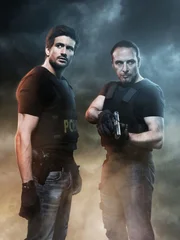 RTL zeigt zehn neue Folgen der Actionserie "Alarm für Cobra 11 - Die Autobahnpoizei" mit Erdogan Atalay als Kriminalkommissar Semir Gerkan und Tom Beck (l.) als Kriminalkommissar Ben Jäger.