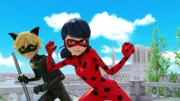 L-R: Cat Noir, Ladybug