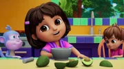 v.li.: Boots, Dora, Guillermo