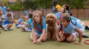 Evi und Anaya machen mit Wuffel "Hundesport".