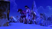 Captain Hook und seine Bande haben den Chefmechaniker des Weihnachtsmanns gefangen genommen und wollen von ihm wissen, wie die Geschenkemaschine und der Träumeerfüller funktionieren.