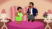Evelyn Brown (l.); Cleveland Brown (r.)