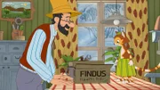 Pettersson hat die Kiste aufgehoben, in der der kleine Kater Findus damals zu ihm kam. Er war ein Geschenk von Beda Andersson.
