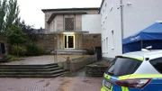 Die Synagoge in Hagen unter Polizeischutz: 2021 plante ein junger Syrer hier einen Anschlag.