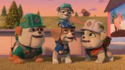 v.li.: Grandpa Gravel, Wheeler (unten, m.), Motor (oben, m.), Auntie Crane