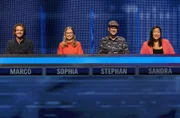 Die Kandidat:innen (v.l.n.r.): Marco Reichelt, Sophia Rishyna, Stephan Strobel und Sandra Hu.