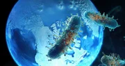 Die Erde wurde einst von flachem Urmeer bedeckt, in dem die ersten Mehrzeller entstanden. Der freigesetzte Sauerstoff löst die längste Eiszeit der Erdgeschichte aus.