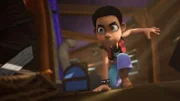 In den verbotenen Unterdecks hat Finn die Kiste mit dem Schatz des Baraka entdeckt.