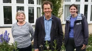 V.l.: Anne, Monty Don, Fliss.