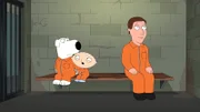 Wer falsche Behauptungen im Internet verbreitet kann in den Knast kommen - denken zumindest Brian (l.) und Stewie (M.).