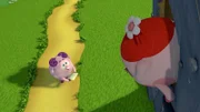 Schaf Wally macht Rosa seine Aufwartung.
