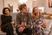 V.l.: Maya (Nathalie Emmanuel), Duffy (John Reynolds) und Gemma (Zoe Boyle)