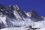 Landschaftsbild des Großglocknermassives und Gletschereis