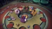 Die Crew der Kugelblitz ist schmutzig.