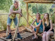 Frank, Frau Claudia und Tochter Celine (r.)
