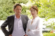 Tilo Melzer (Rudi Cerne) und Alice Bauer (Heike Koslowski) verdächtigen sich gegenseitig.