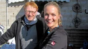 Eva Brenner und Bauleiter Wolfgang.