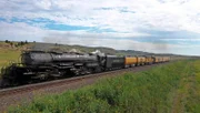 Big Boy 2019 fährt auf der Strecke der Transkontinental Railway.